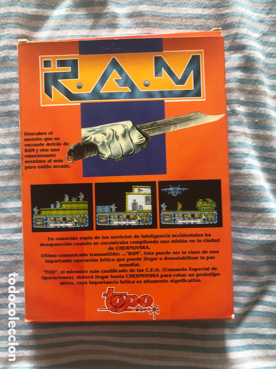 Videojuegos y consolas: Amstrad cinta R.A.M. Caja cart&oacute;n - Foto 2