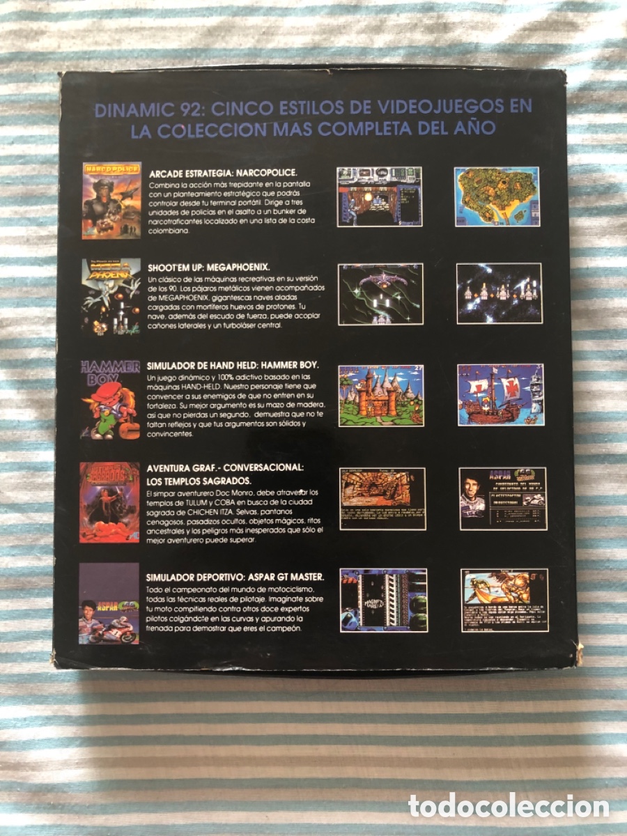 Videojuegos y consolas: Pack Dinamic 92 amstrad cinta caja grande - Foto 2