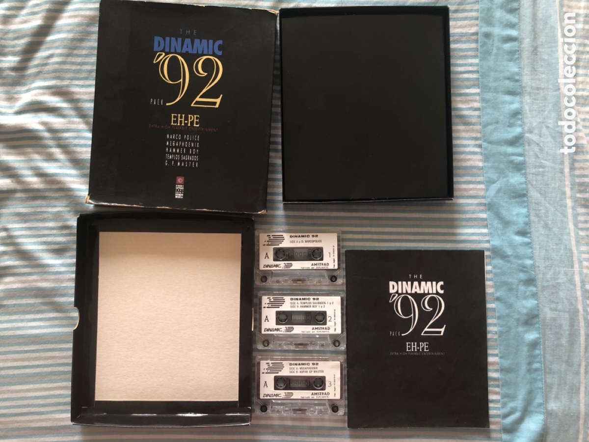 Videojuegos y consolas: Pack Dinamic 92 amstrad cinta caja grande - Foto 4