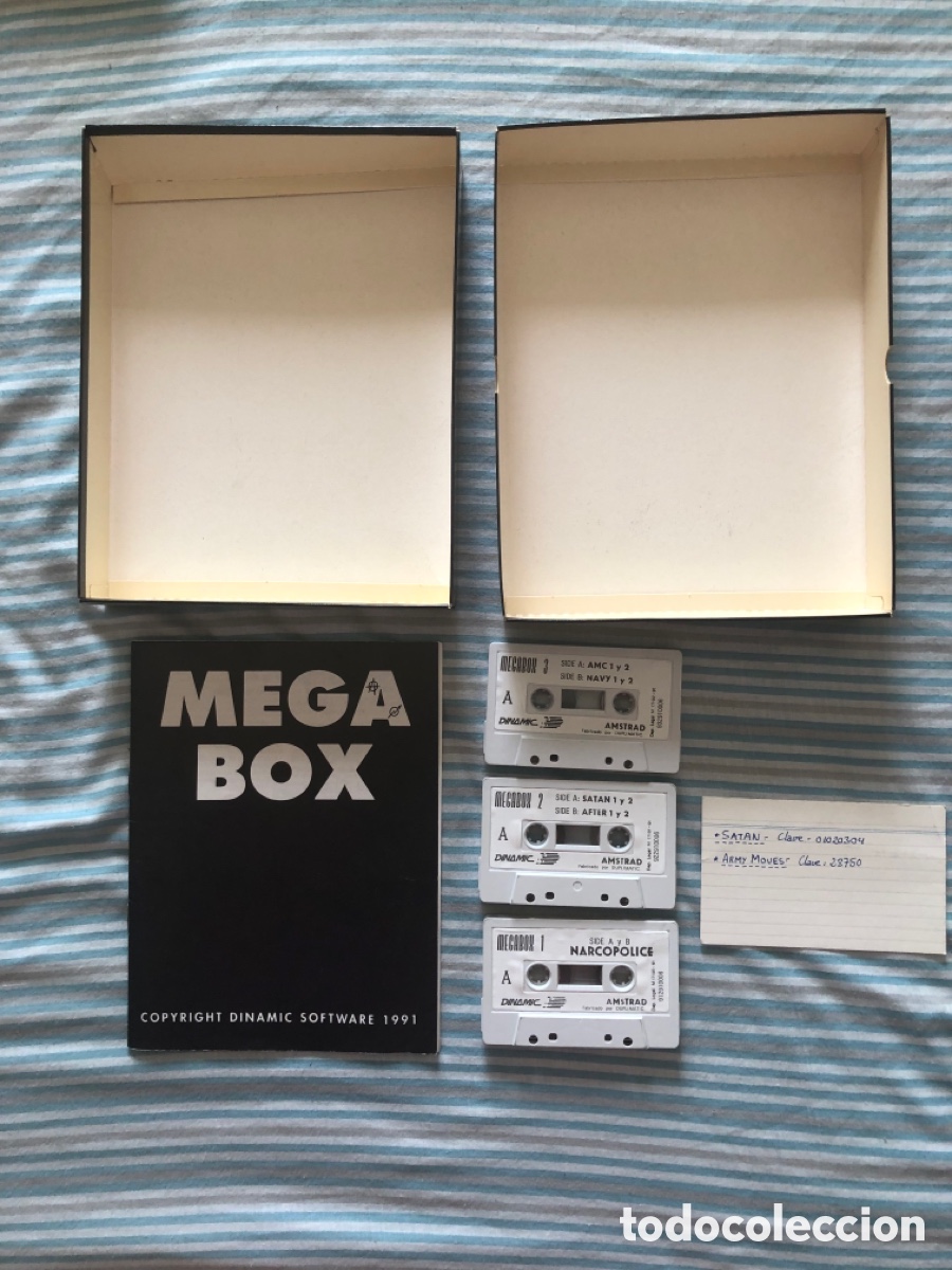 Videojuegos y consolas: Pack Megabox amstrad cinta caja grande - Foto 3