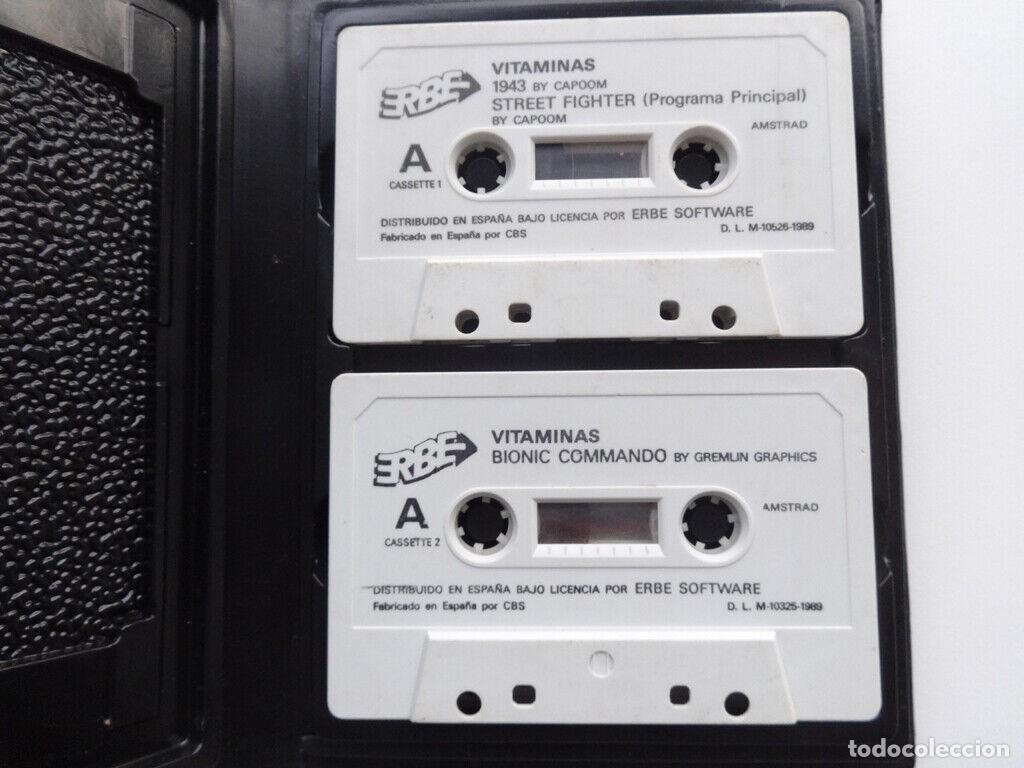 Videojuegos y consolas: VITAMINAS CAPCOM 1943 STREET FIGHTER ROAD BLASTERS BIONIC COMMANDOS AMSTRAD - Foto 3