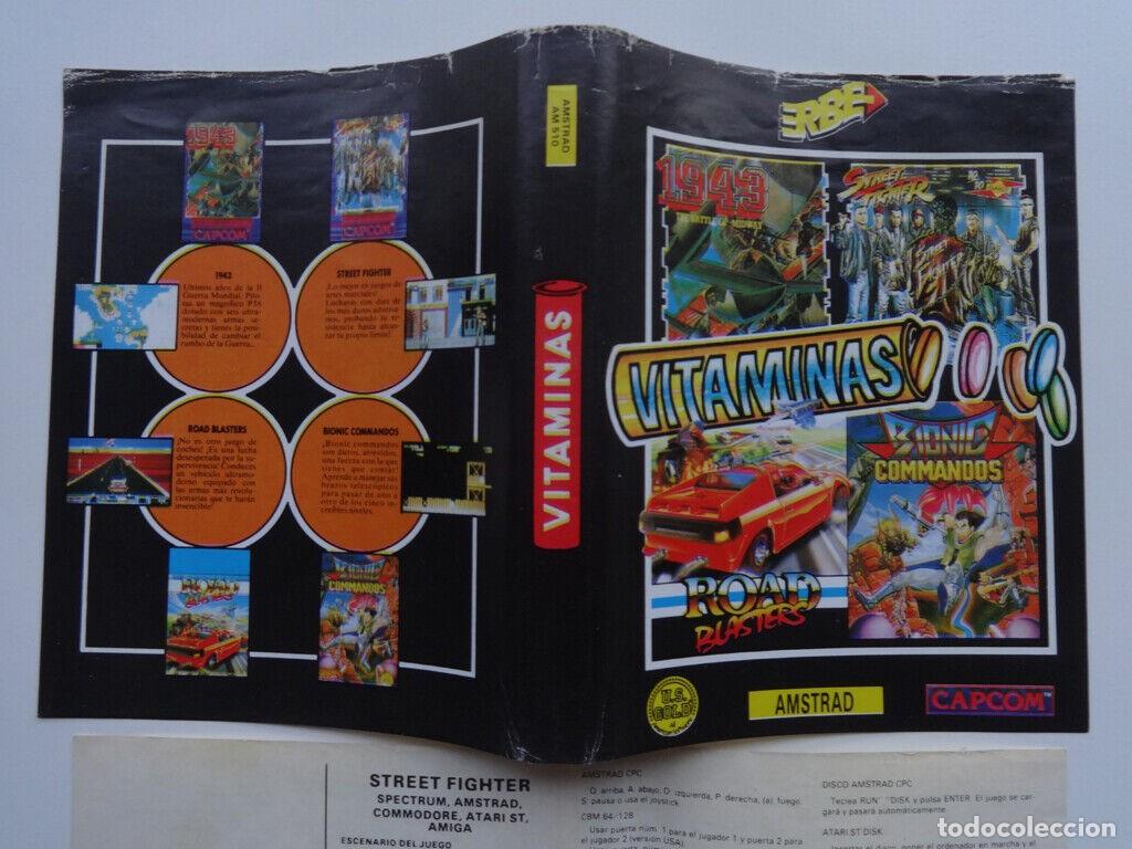 Videojuegos y consolas: VITAMINAS CAPCOM 1943 STREET FIGHTER ROAD BLASTERS BIONIC COMMANDOS AMSTRAD - Foto 5