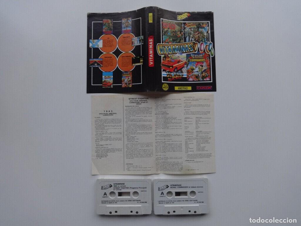 Videojuegos y consolas: VITAMINAS CAPCOM 1943 STREET FIGHTER ROAD BLASTERS BIONIC COMMANDOS AMSTRAD - Foto 6