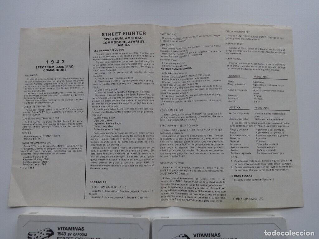 Videojuegos y consolas: VITAMINAS CAPCOM 1943 STREET FIGHTER ROAD BLASTERS BIONIC COMMANDOS AMSTRAD - Foto 11