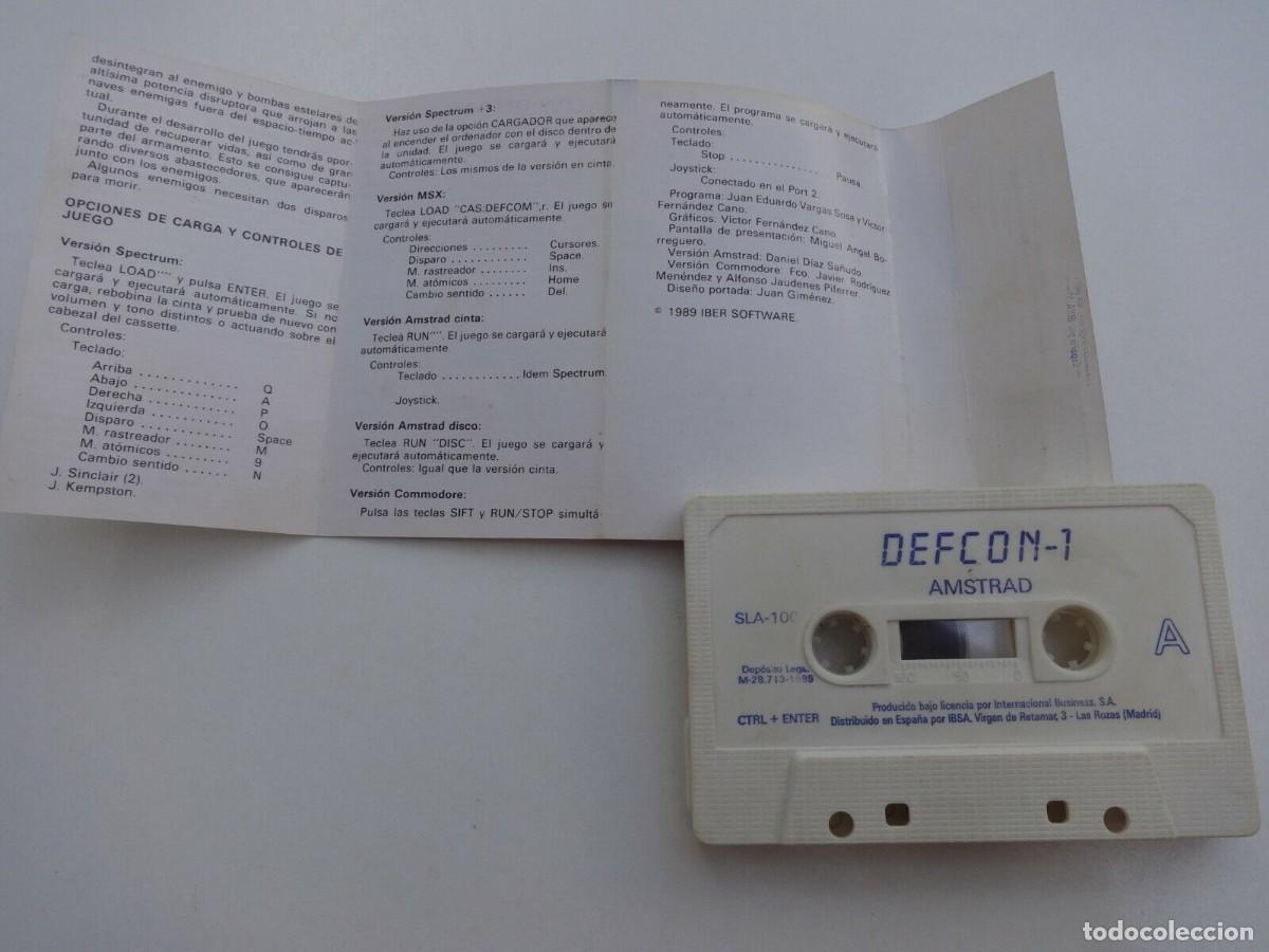Videojuegos y consolas: DEFCOM1 DEFCOM 1 IBER SOFTWARE AMSTRAD CPC 464 472 664 6128 - Foto 2