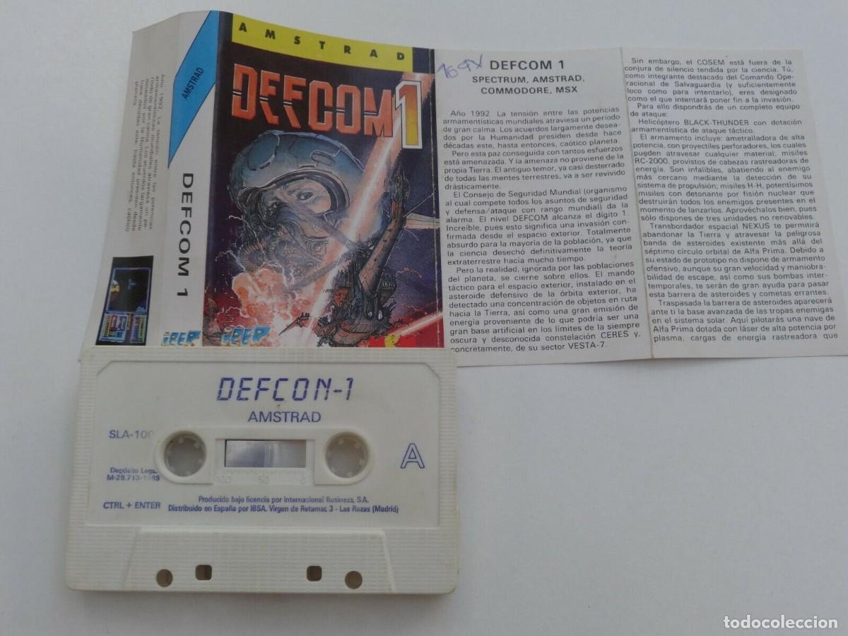 Videojuegos y consolas: DEFCOM1 DEFCOM 1 IBER SOFTWARE AMSTRAD CPC 464 472 664 6128 - Foto 4