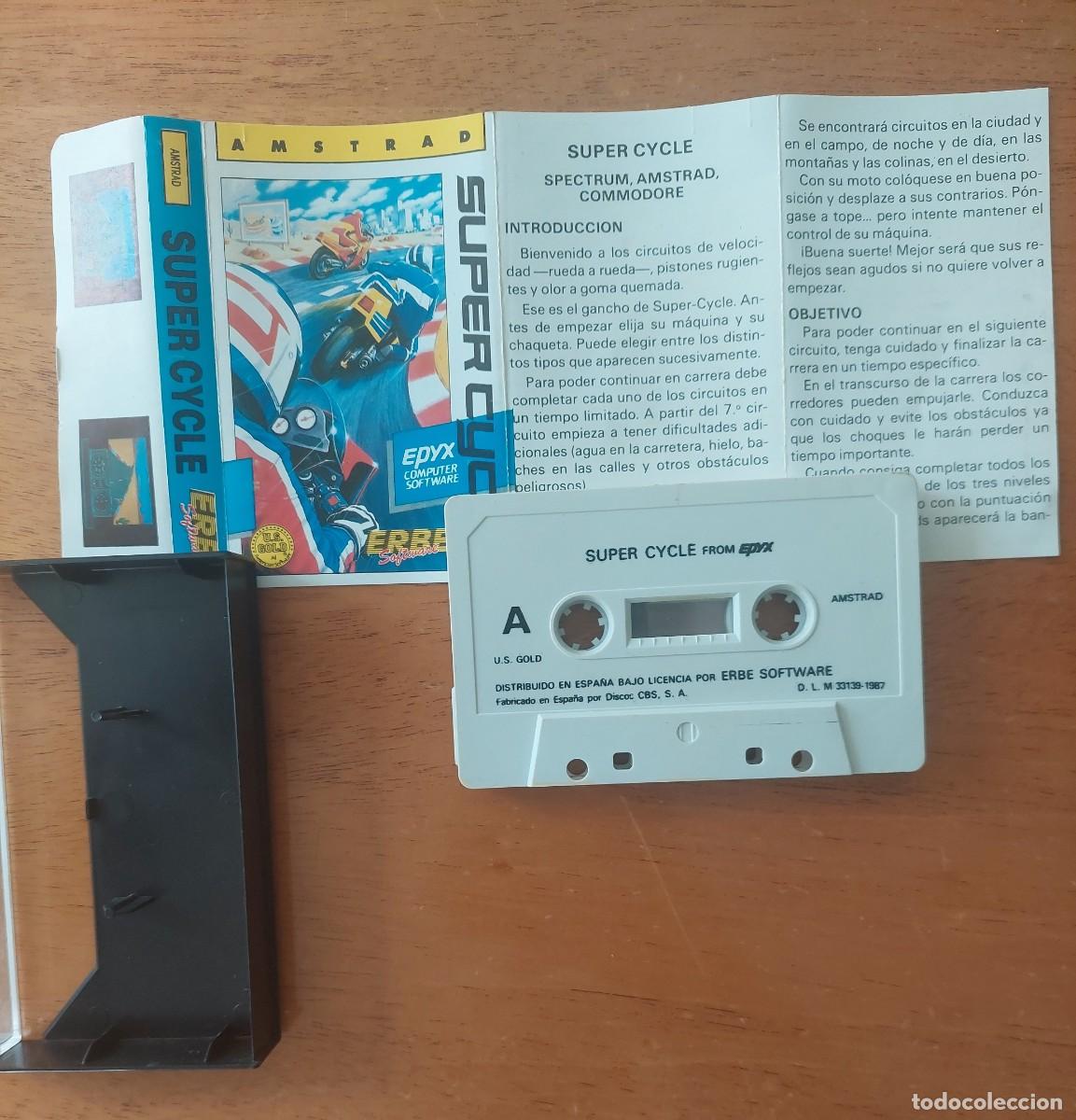 Videojuegos y consolas: SUPER CYCLE - AMSTRAD CPC - ERBE - SUPERCYCLE - CARGANDO PERFECTAMENTE - Foto 2