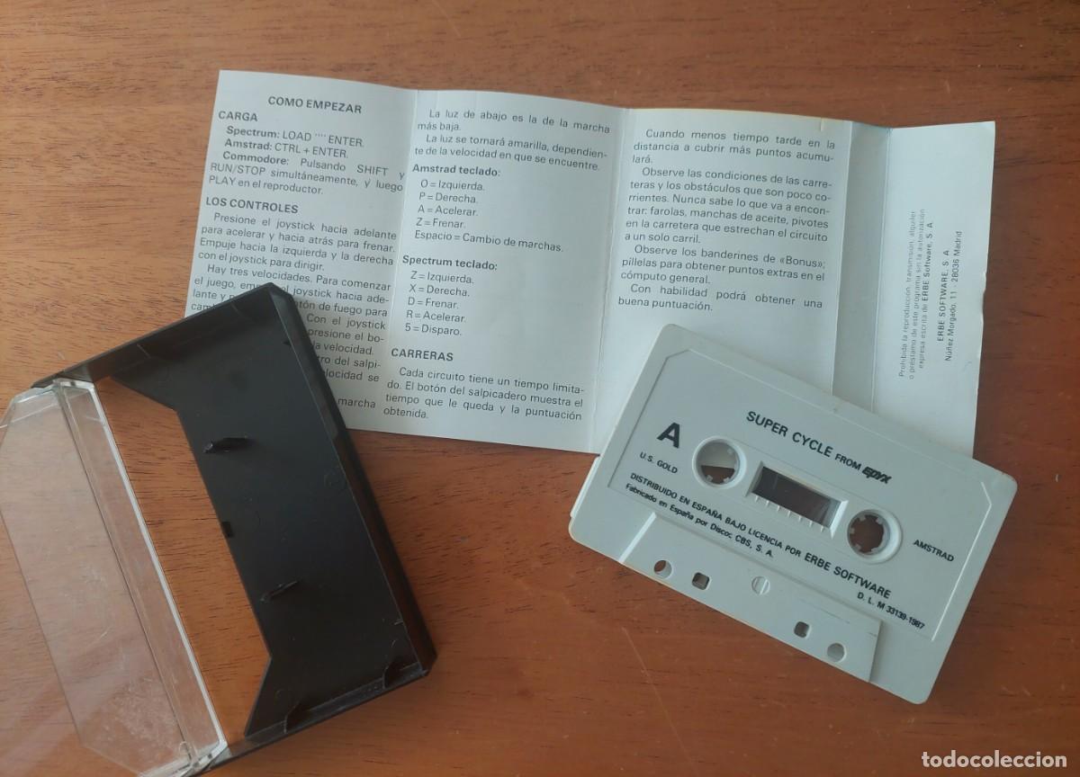 Videojuegos y consolas: SUPER CYCLE - AMSTRAD CPC - ERBE - SUPERCYCLE - CARGANDO PERFECTAMENTE - Foto 3
