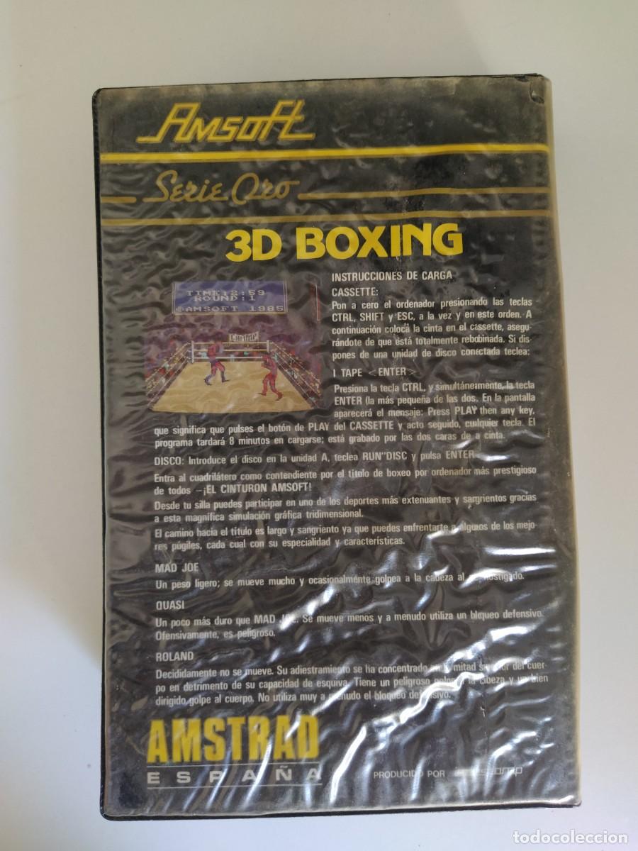 Videojuegos y consolas: 3D BOXING AMSTRAD COMPLETO - Foto 2