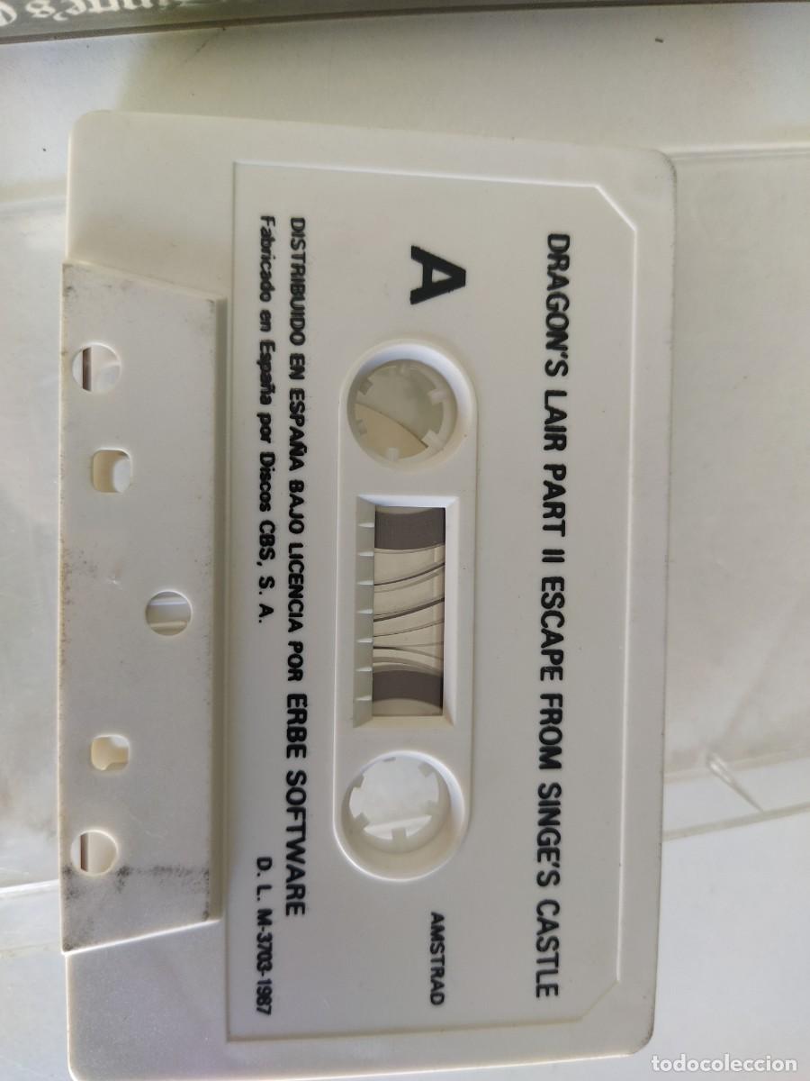 Videojuegos y consolas: DRAGONS LAIR AMSTRAD CPC 464 CASSETTE - Foto 4