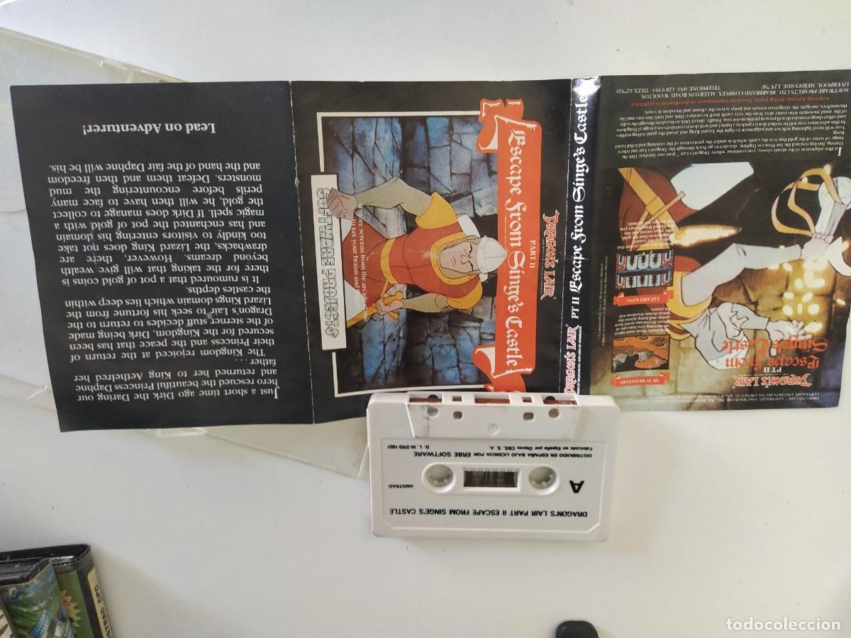 Videojuegos y consolas: DRAGONS LAIR AMSTRAD CPC 464 CASSETTE - Foto 5
