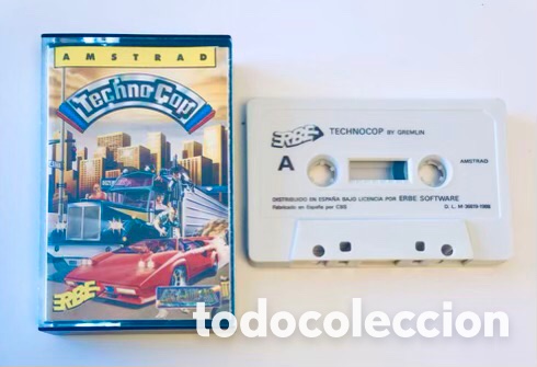 Videojuegos y consolas: Techno Cop [Gremlin Graphics] 1988 Erbe Software [AMSTRAD CPC] TechnoCop - Foto 3