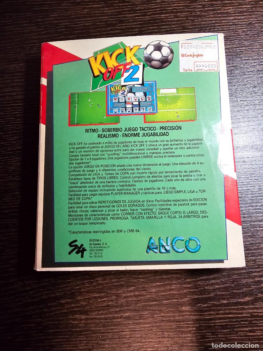 Videojuegos y consolas: Kick off 2 (caja de cart&oacute;n) - Foto 2