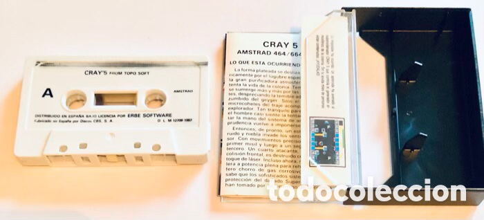 Videojuegos y consolas: Cray-5 [ Topo Software ] 1987 Erbe Software [AMSTRAD CPC] - Foto 6