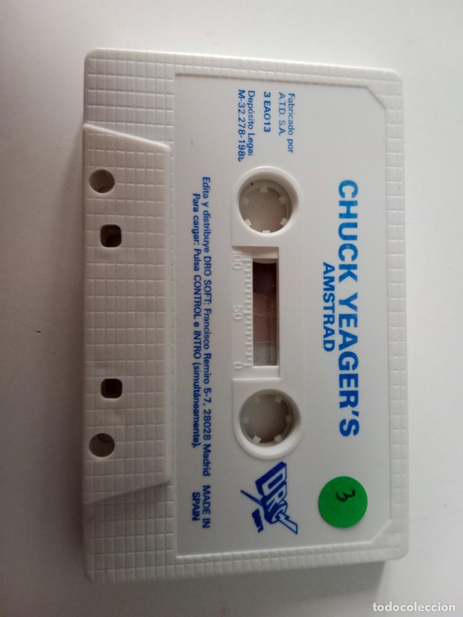 Videojuegos y consolas: CHUCK YEAGERS AMSTRAD. SOLO CASSETTE - Foto 1