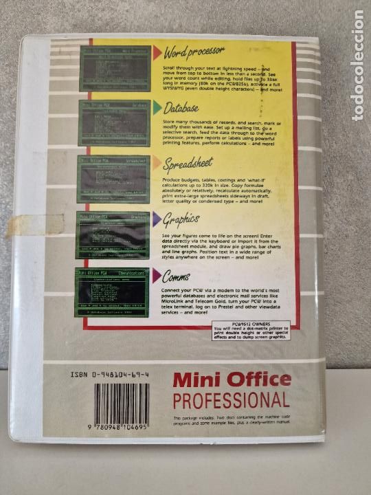 Videojuegos y consolas: MINI OFICCE PROFESSIONAL AMSTRAD PCW - Foto 9