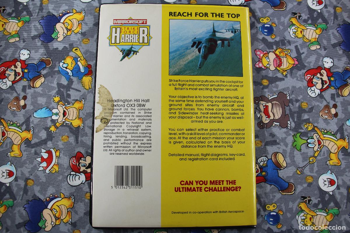 Videojuegos y consolas: AMSTRAD DISK DISCO PCW MIRRORSOFT STRIKE FORCE HARRIER VERSION INGLESA - Foto 2