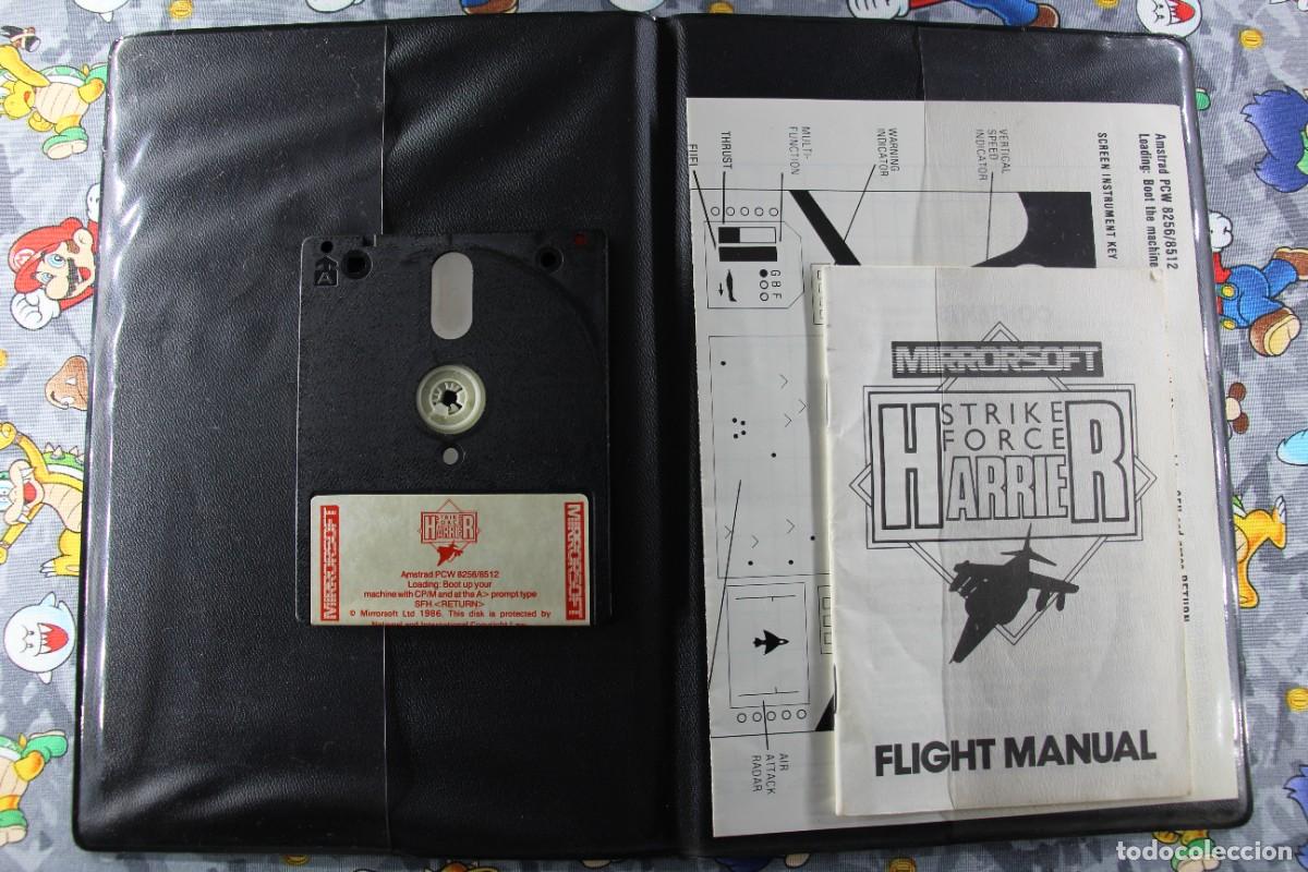 Videojuegos y consolas: AMSTRAD DISK DISCO PCW MIRRORSOFT STRIKE FORCE HARRIER VERSION INGLESA - Foto 3