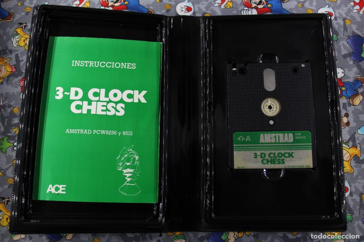 Videojuegos y consolas: AMSTRAD DISK DISCO ACE SOFTWARE PCW 8256 / 512 3D CLOCK CHESS VERSION ESPA&Ntilde;A - Foto 3