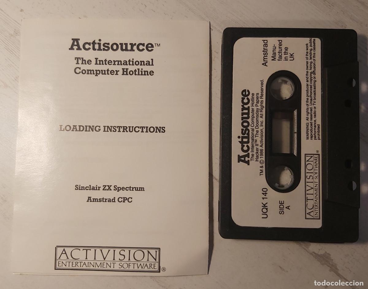 Videojuegos y consolas: Hacker II Amstad CPC Cassette - Foto 3