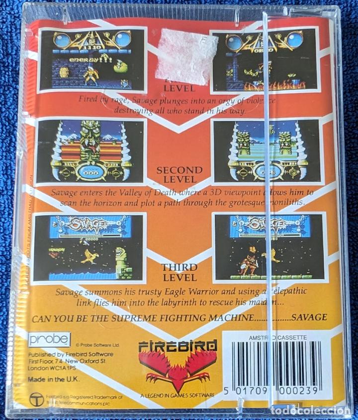 Videojuegos y consolas: Savage - Firebird - AMSTRAD (1988) - Foto 2