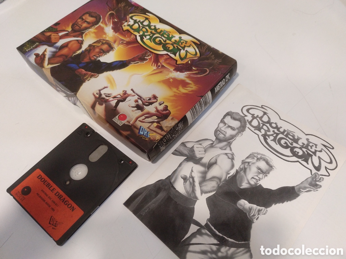 Videojuegos y consolas: Juego Amstrad disco Double Dragon - Foto 2