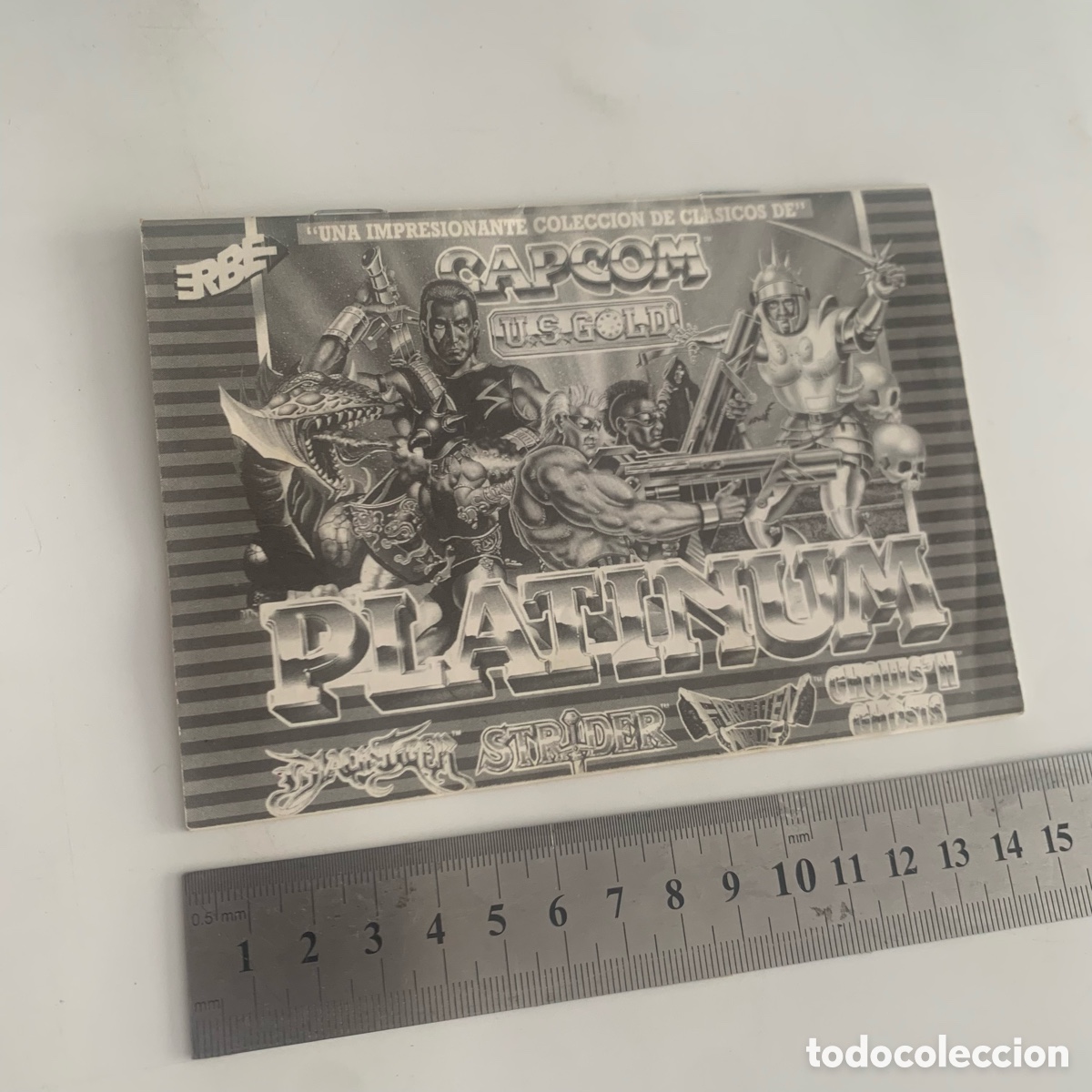 Videojuegos y consolas: manual instrucciones pack platinum amstrad spectrum msx commodore atari strider black tiger ... - Foto 1