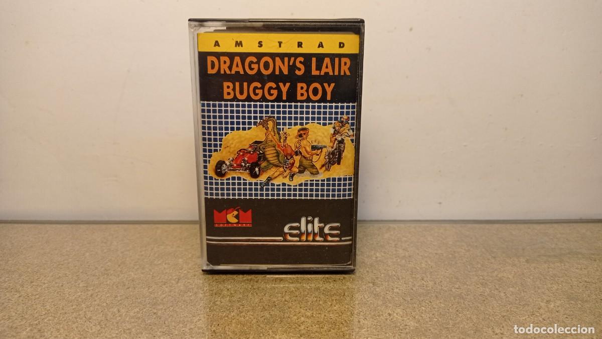 Videojuegos y consolas: Dragon&acute;s lair buggy boy Amstrad Cassette - Foto 1