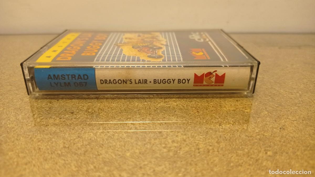 Videojuegos y consolas: Dragon&acute;s lair buggy boy Amstrad Cassette - Foto 2