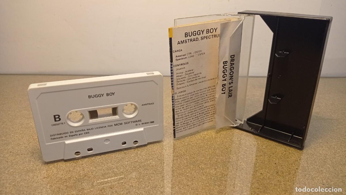 Videojuegos y consolas: Dragon&acute;s lair buggy boy Amstrad Cassette - Foto 4