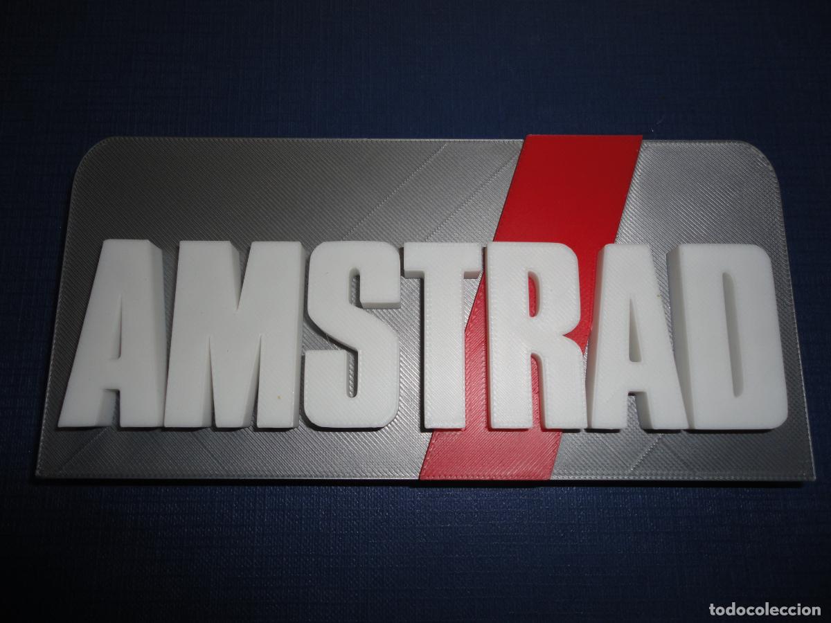 Videojuegos y consolas: Logotipo de pl&aacute;stico 3D Amstrad - CAJ 11 - Foto 1