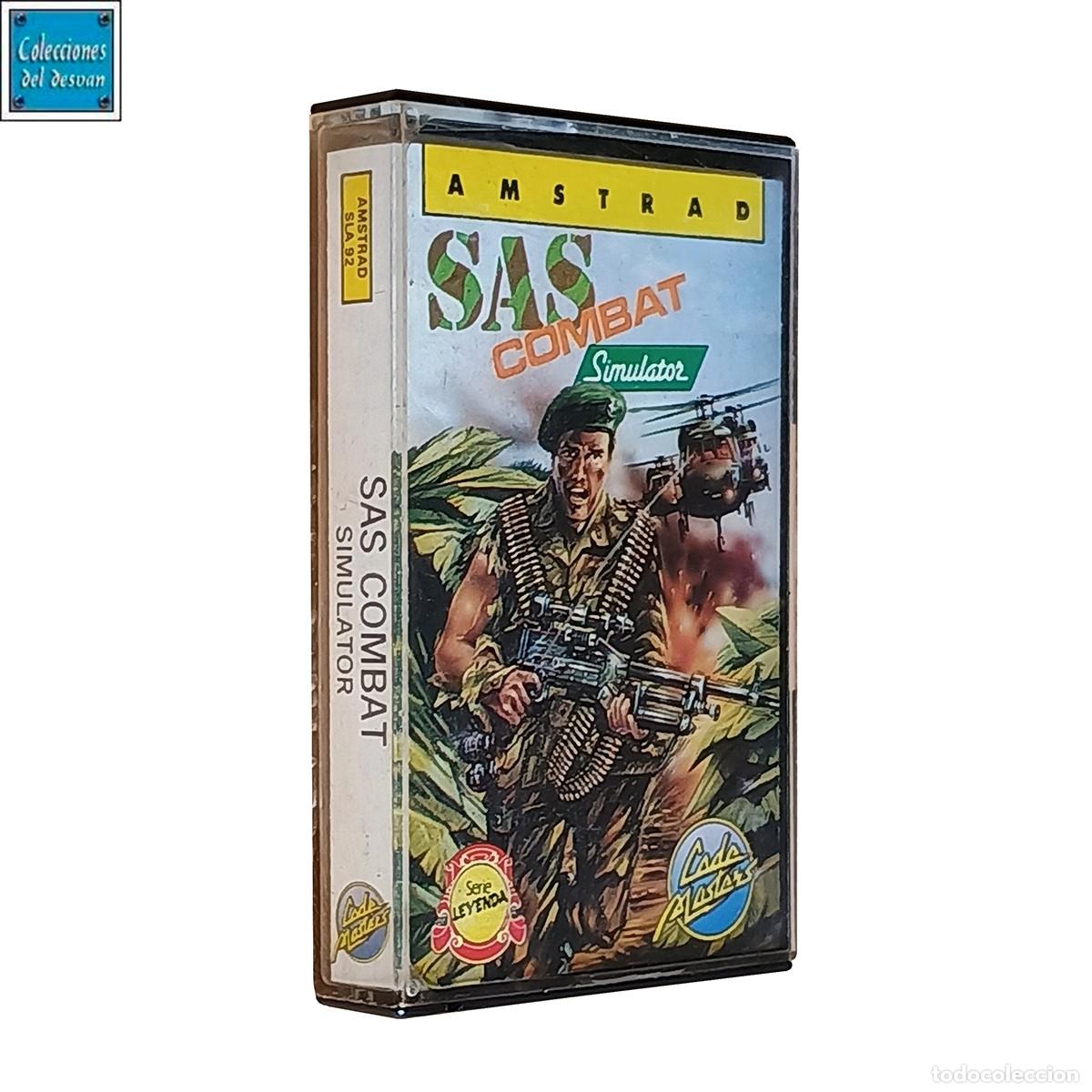 Videojuegos y consolas: SAS Combat Simulator / Juego Amstrad CPC Cinta / Espa&ntilde;ol / Codemasters Erbe 1989 - Foto 1