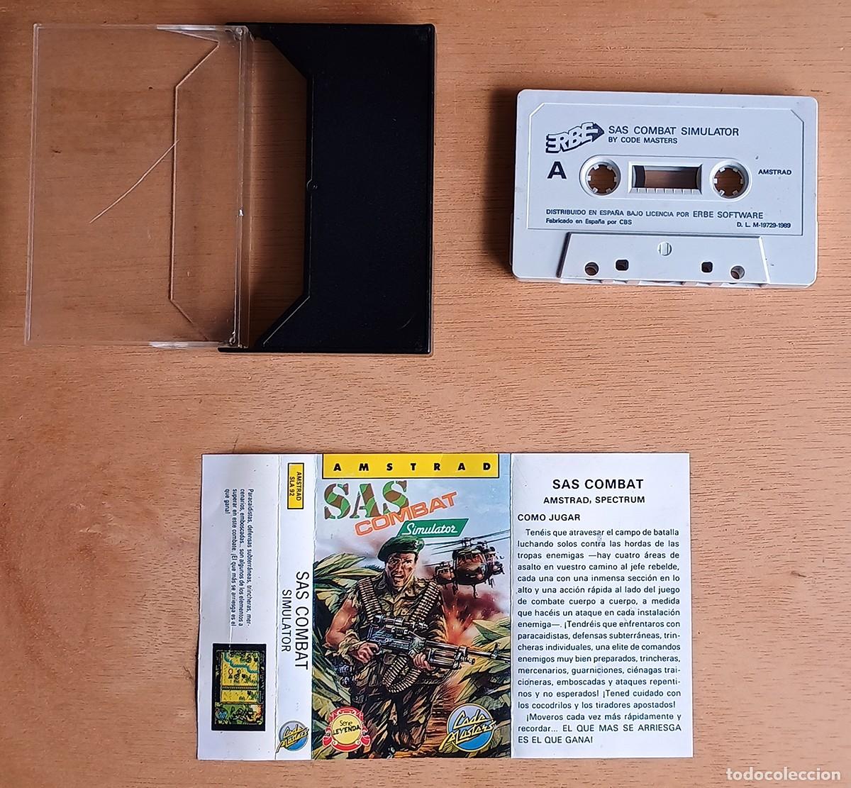 Videojuegos y consolas: SAS Combat Simulator / Juego Amstrad CPC Cinta / Espa&ntilde;ol / Codemasters Erbe 1989 - Foto 2