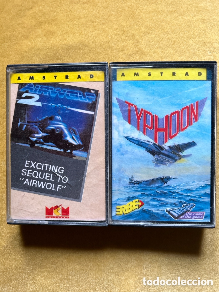 Videojuegos y consolas: Pack Amstrad Typhoon/ Airwolf 2 - Foto 1