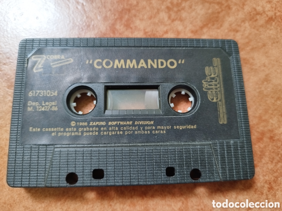 Videojuegos y consolas: Commando amstrad cobra zafiro solo cinta! - Foto 2