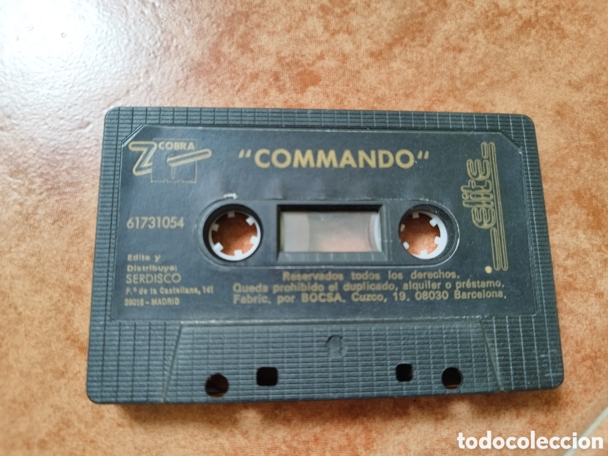 Videojuegos y consolas: Commando amstrad cobra zafiro solo cinta! - Foto 1