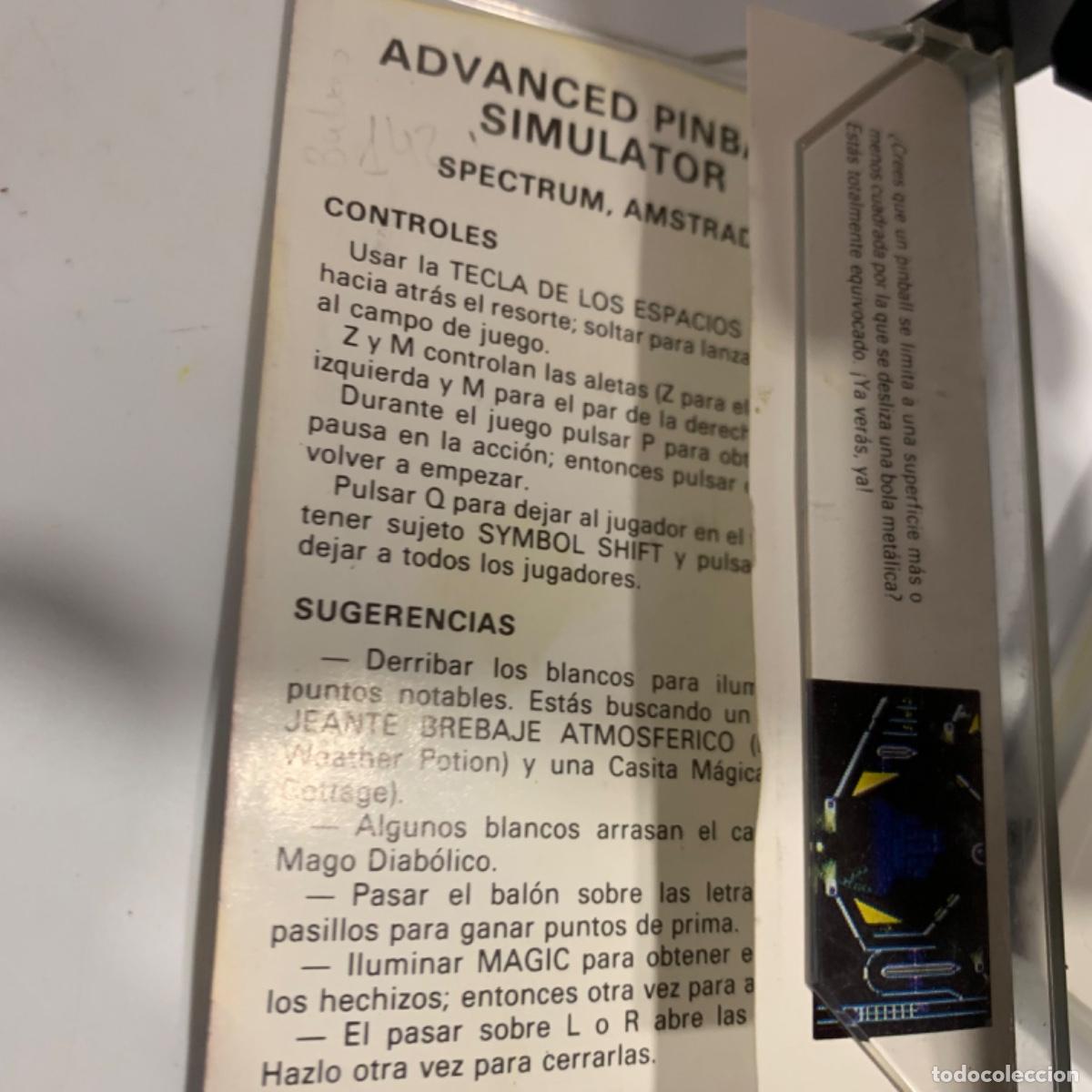 Videojuegos y consolas: Juego de ordenador amstrad advanced pinball simulator - Foto 4