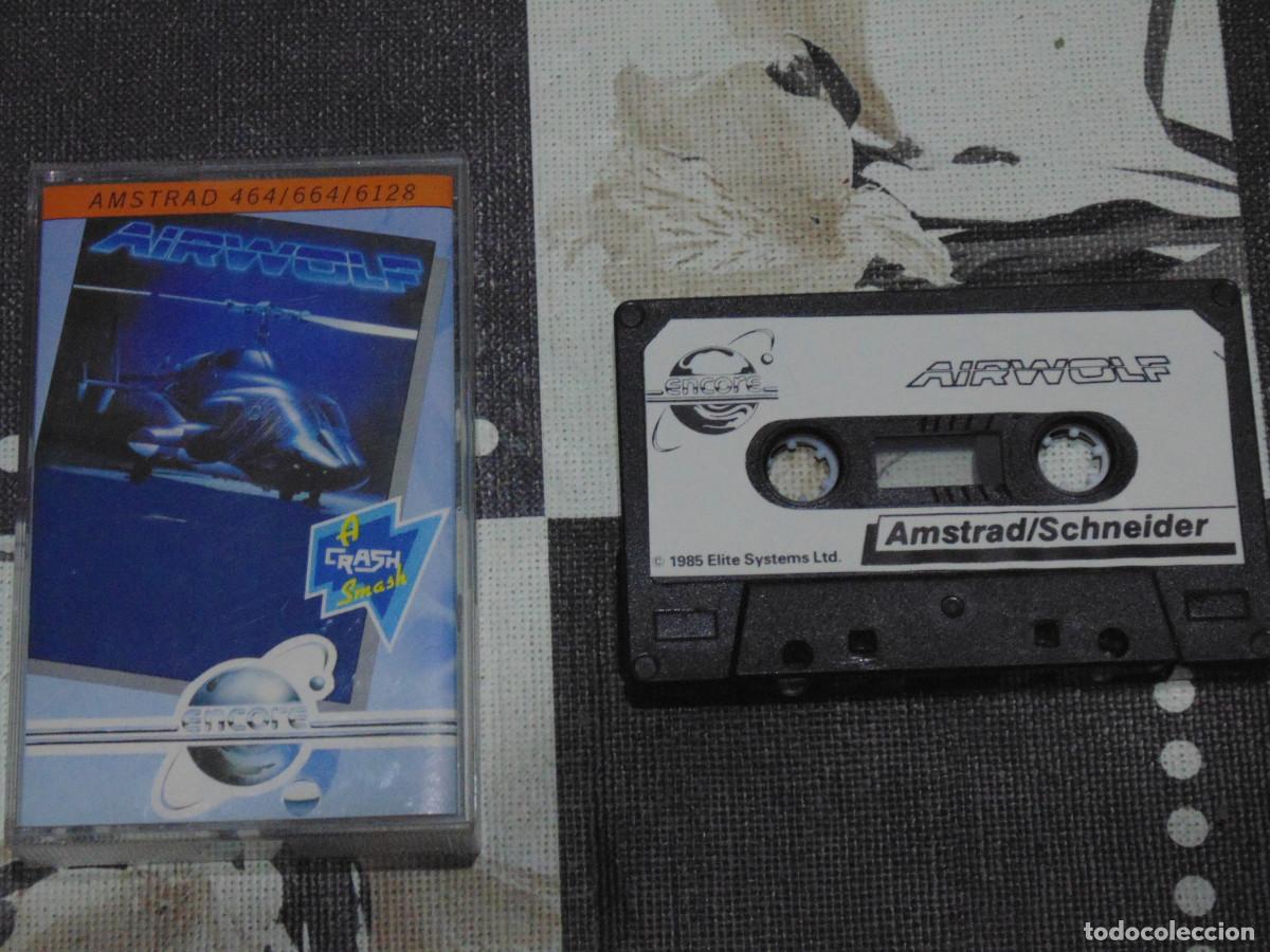 Videojuegos y consolas: Juego Amstrad. Airwolf. Encore / Elite / Universal - Foto 1