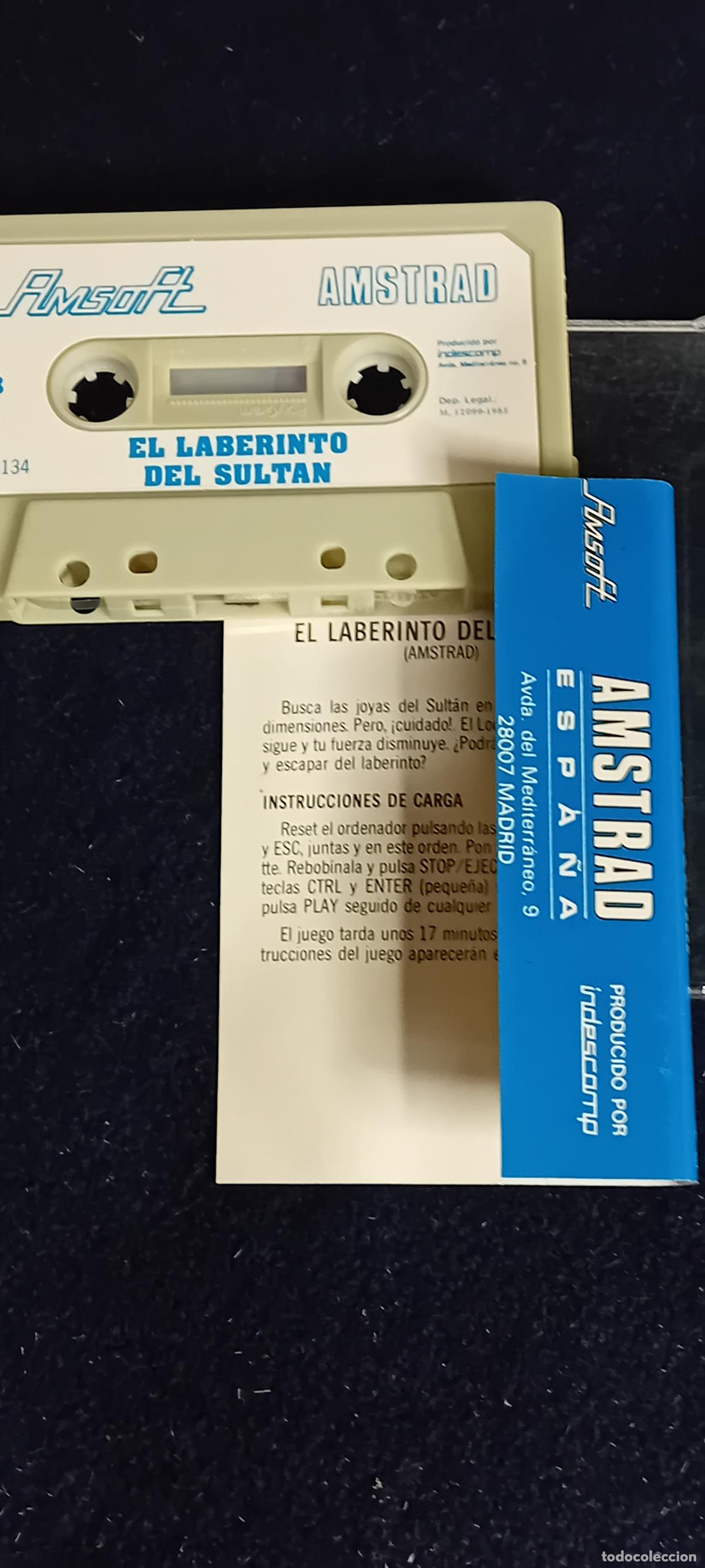 Videojuegos y consolas: JUEGO AMSTRAD EL LABERINTO DEL SULTAN - Foto 5
