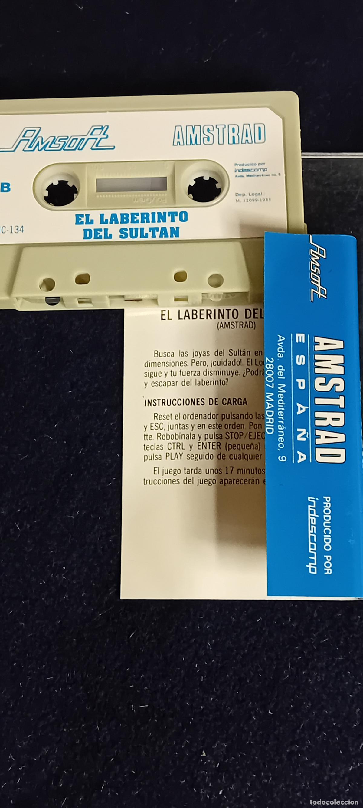 Videojuegos y consolas: JUEGO AMSTRAD EL LABERINTO DEL SULTAN - Foto 6