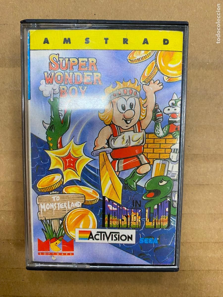 Videojuegos y consolas: SUPER WONDER BOY AMSTRAD ACTIVISION SEGA - Foto 1