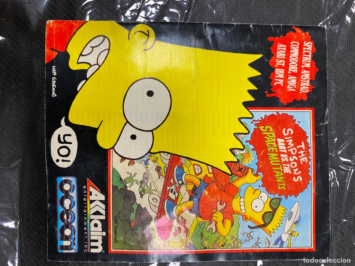 Videojuegos y consolas: THE SIMPSONS SPACE MUTANTS / AMSTRAD CPC 464 CINTA - Foto 2