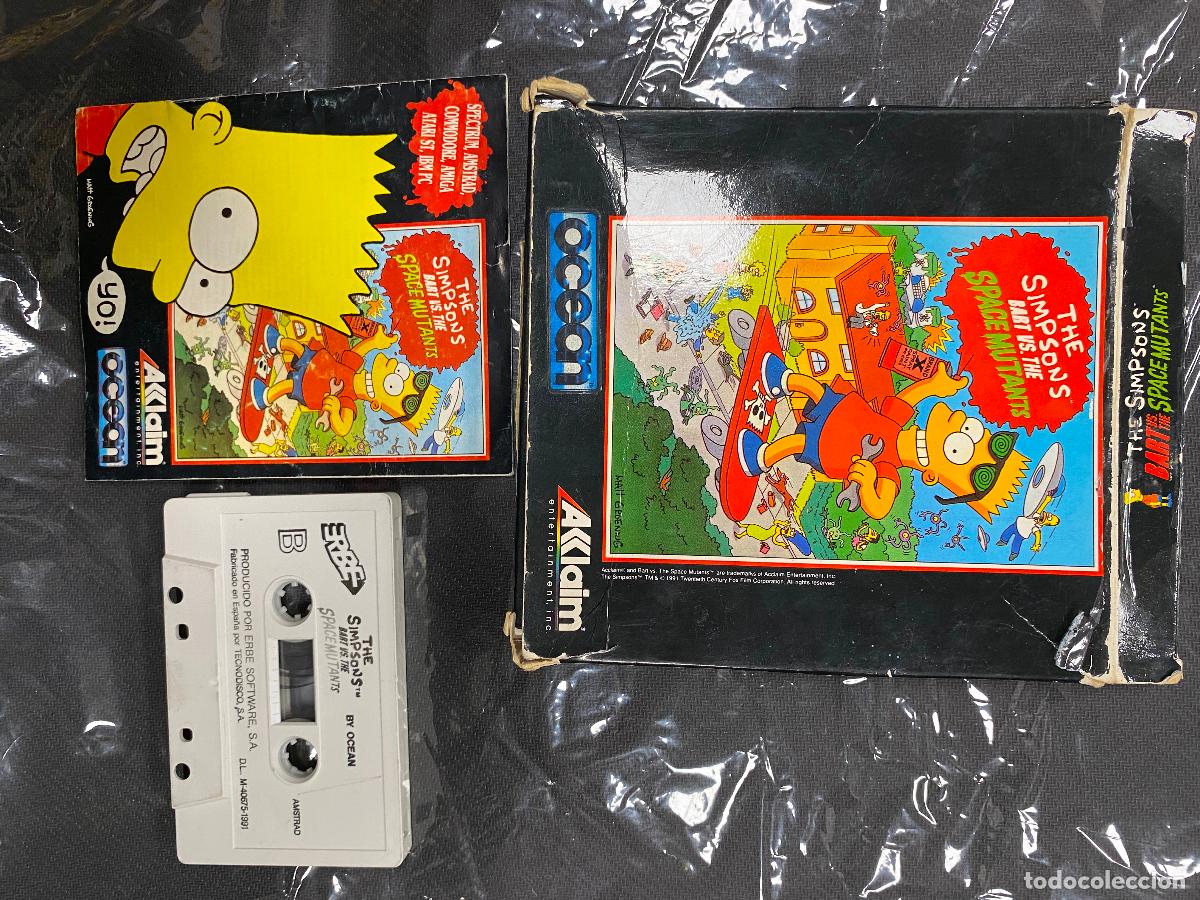 Videojuegos y consolas: THE SIMPSONS SPACE MUTANTS / AMSTRAD CPC 464 CINTA - Foto 9