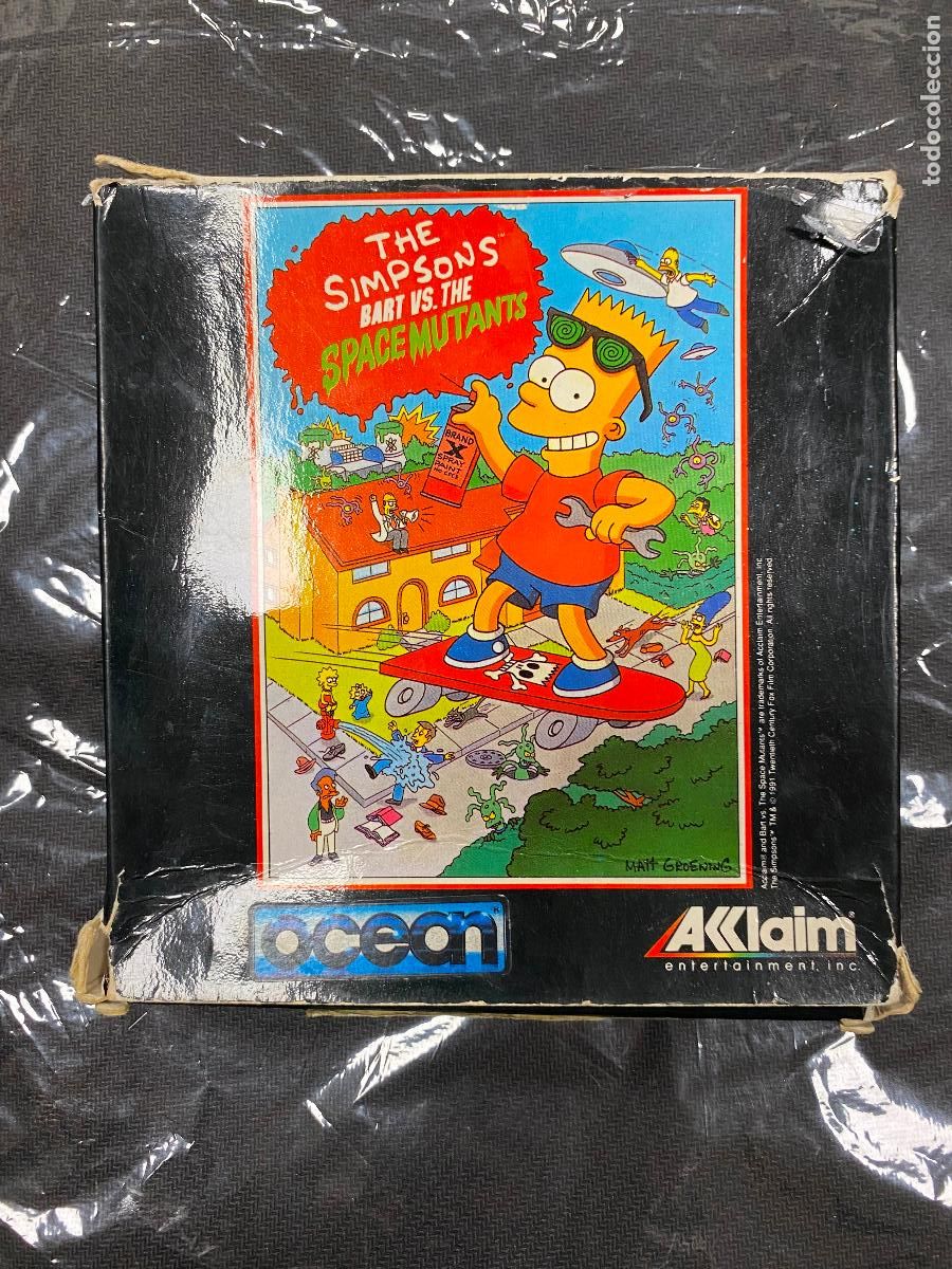 Videojuegos y consolas: THE SIMPSONS SPACE MUTANTS / AMSTRAD CPC 464 CINTA - Foto 1