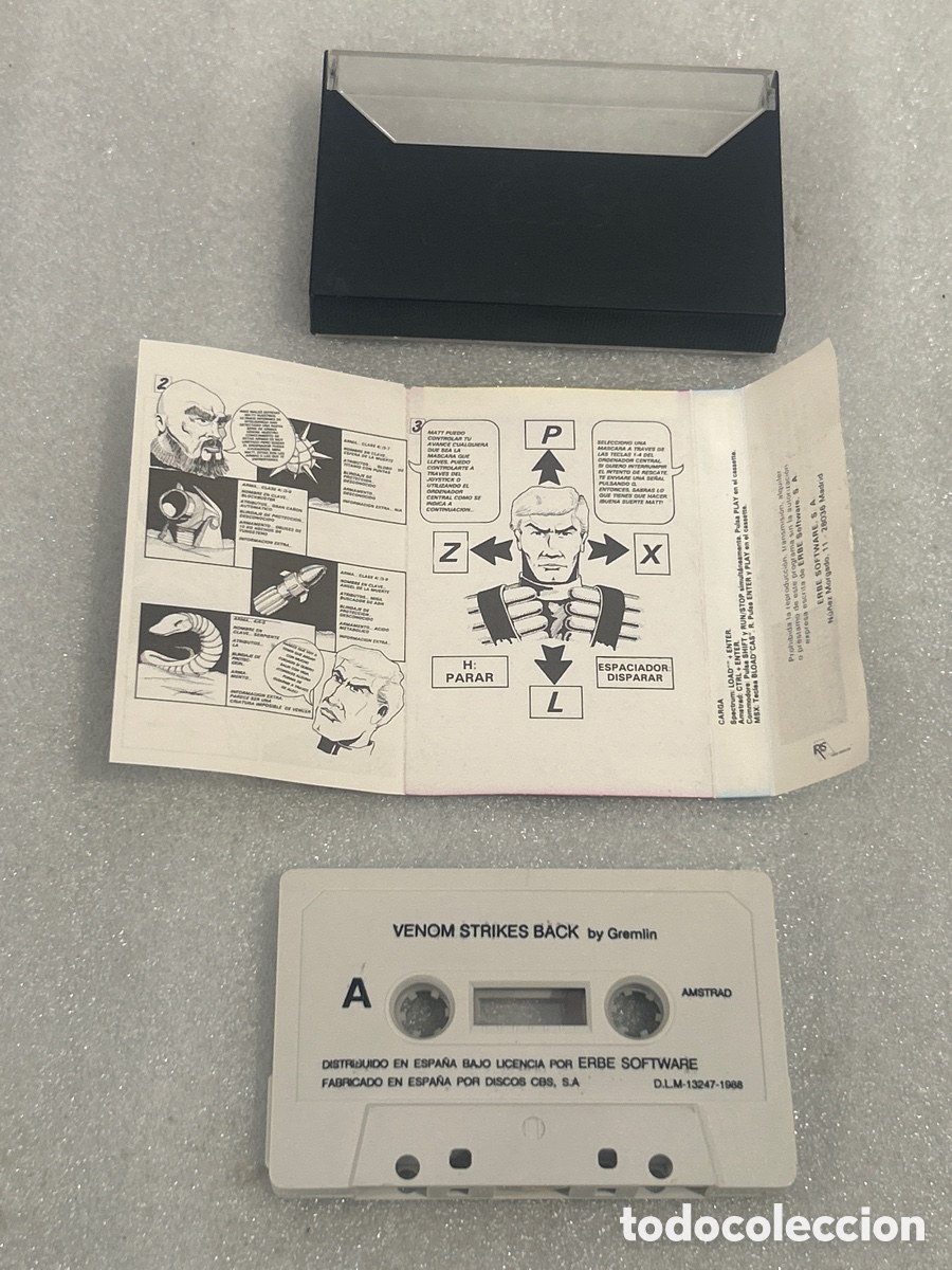Videojuegos y consolas: JUEGO CINTA AMSTRAD VENOM STRIKES BACK ERBE - Foto 3