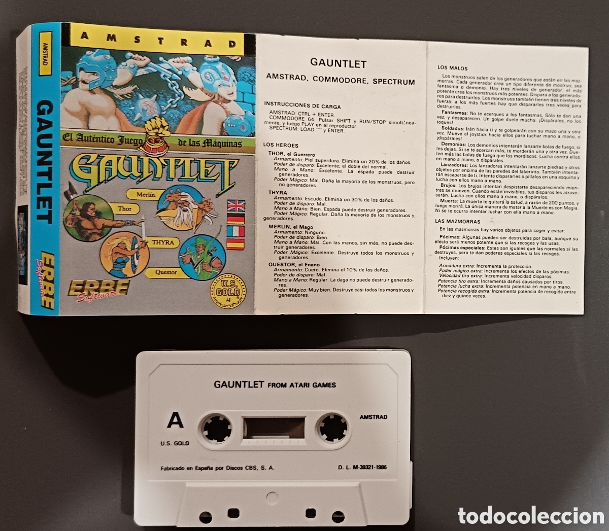 Videojuegos y consolas: Juego Gauntlet Amstrad CPC 464 - Foto 4