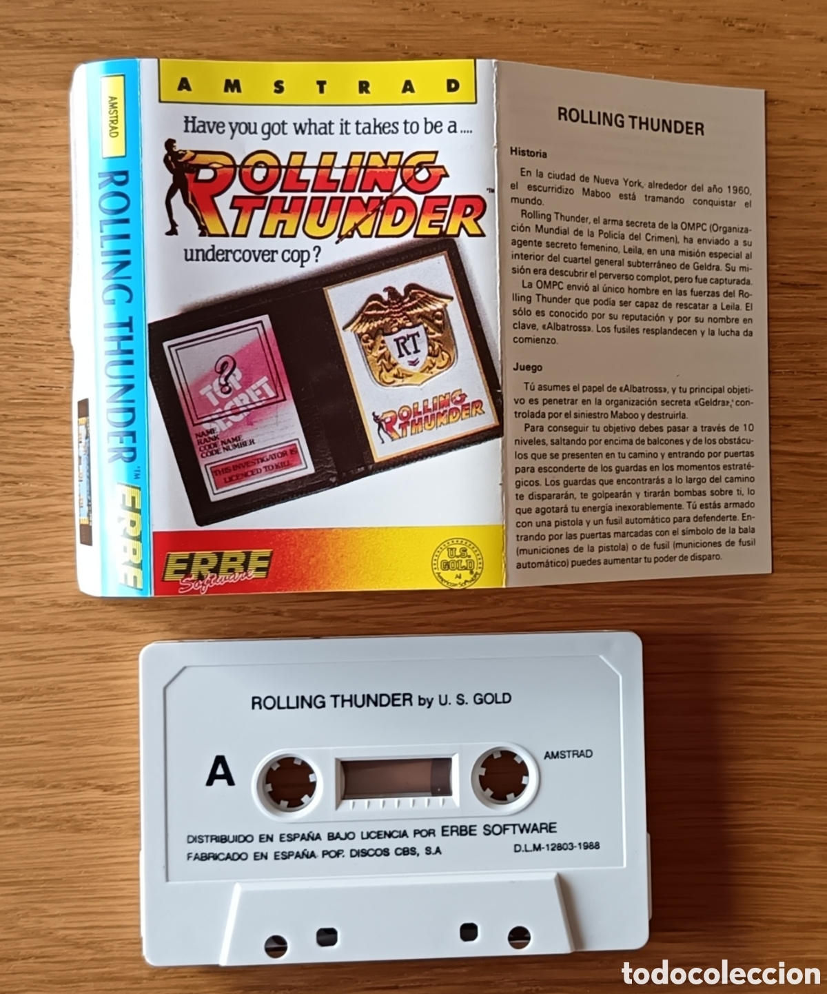 Videojuegos y consolas: Juego Rolling Thunder Amstrad CPC 464 - Foto 4