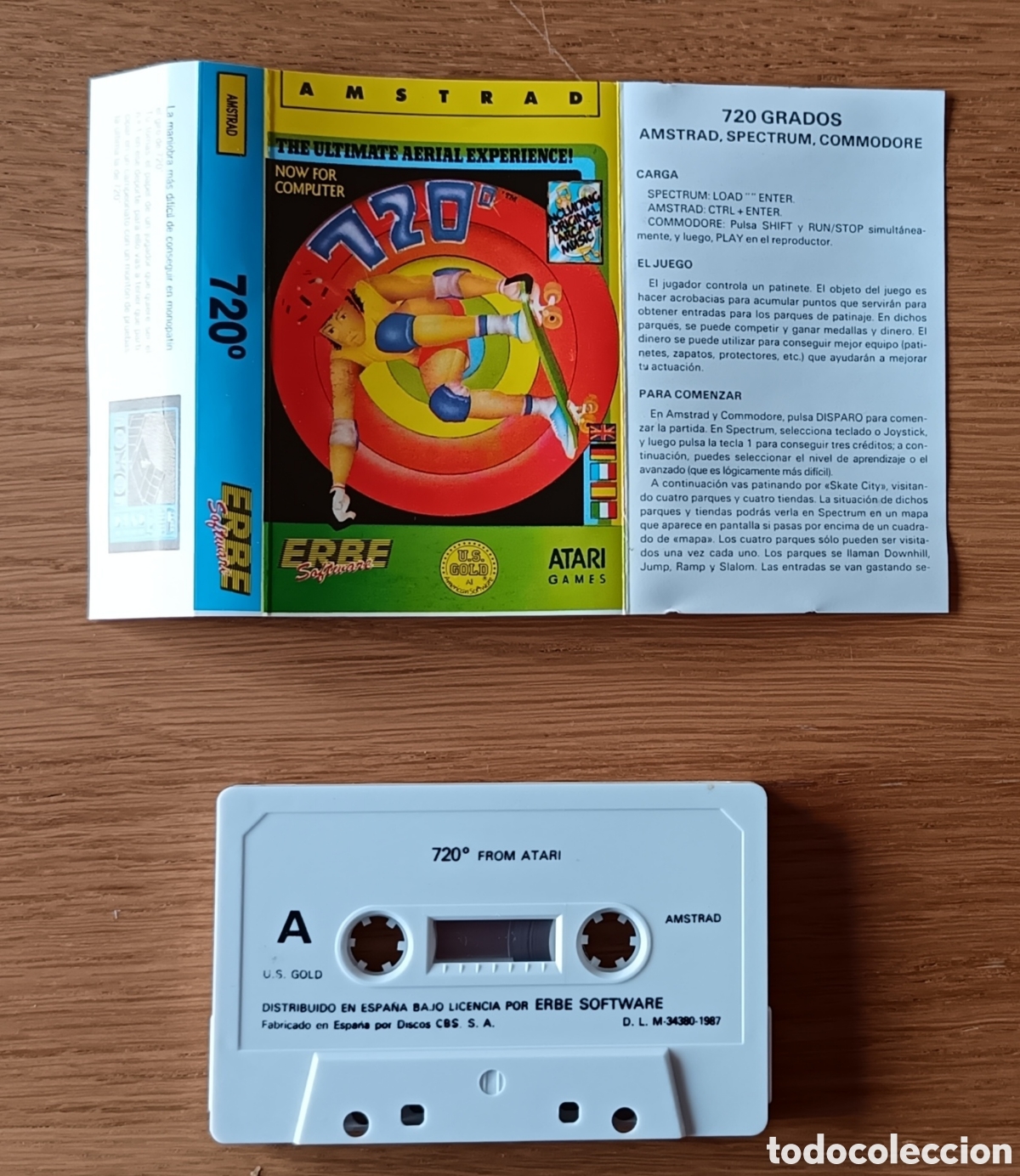 Videojuegos y consolas: Juego 720&deg; Amstrad CPC 464 - Foto 4
