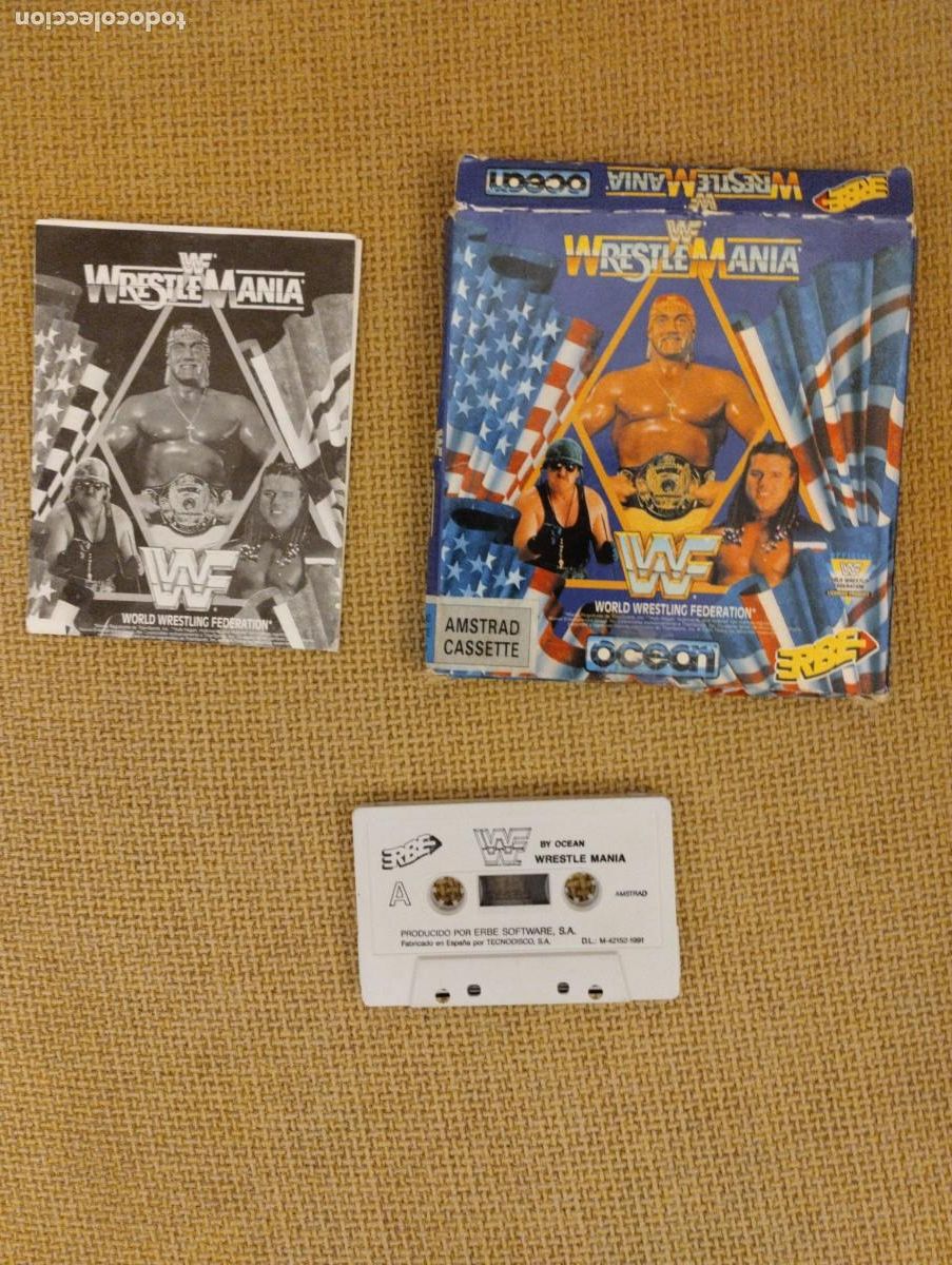 Videojuegos y consolas: Juego WrestleMania Amstrad - Foto 1