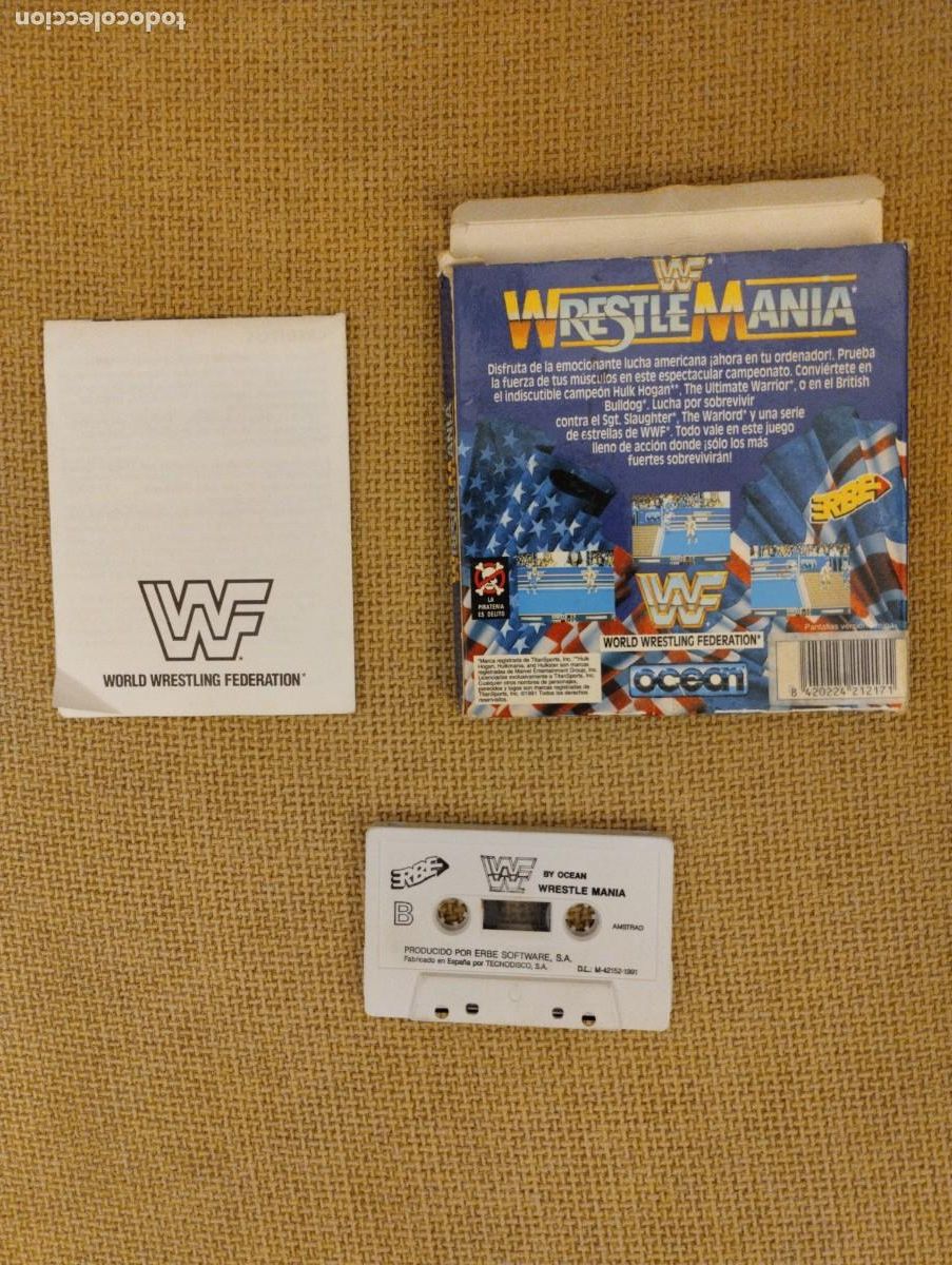 Videojuegos y consolas: Juego WrestleMania Amstrad - Foto 2